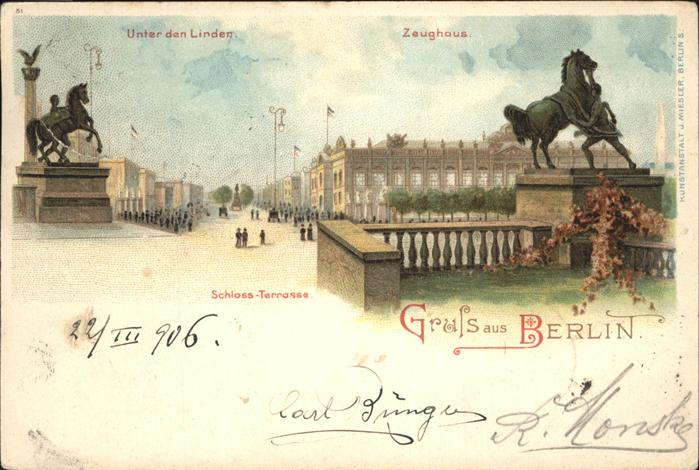 Berlin Unter den Linden Zeughaus Denkmal