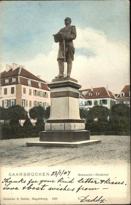 SAARBRueCKEN Saarland Bismarck Denkmal