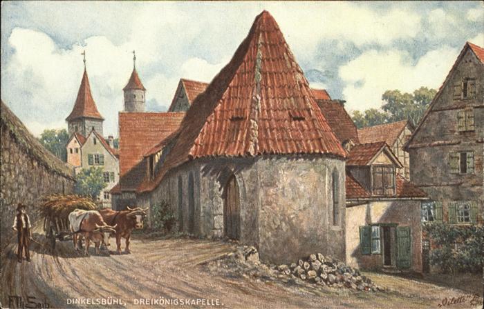 Dinkelsbuehl Dreikönigskapelle Stiere am Heuwagen Kü