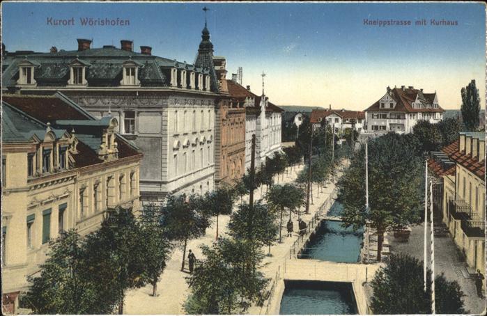 Woerishofen Kneippstrasse mit Kurhaus