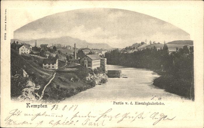 Kempten von Eisenbahnbrücke