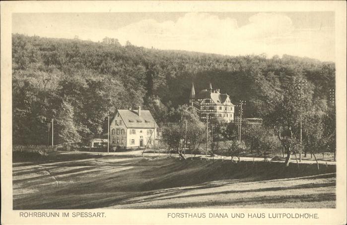 Rohrbrunn Im Spessart Forsthaus Diana Haus Luitpo