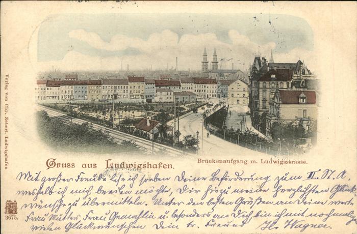 Ludwigshafen Rhein Brückenaufgang Ludwigsstrasse