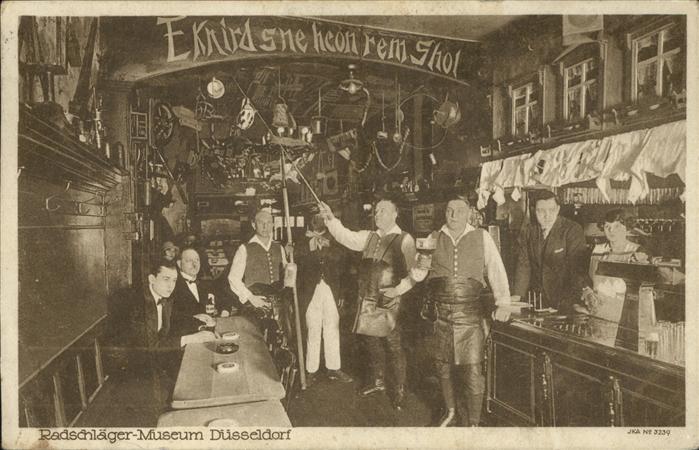 DuessELDORF  CITY Radschlaegermuseum Restaurant Muehlenstrasse 8