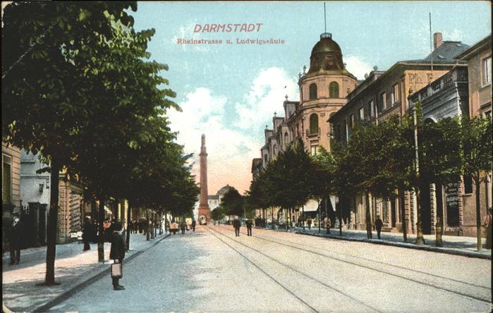 Darmstadt Rheinstrasse Ludwigsäule