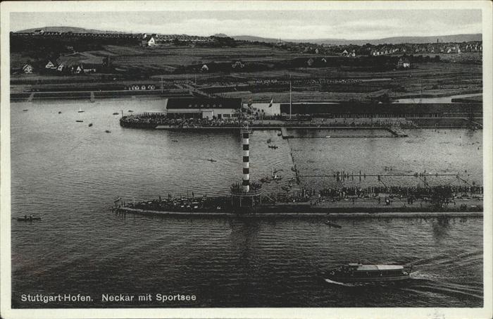 Hofen Stuttgart Neckar Sportsee Rudern