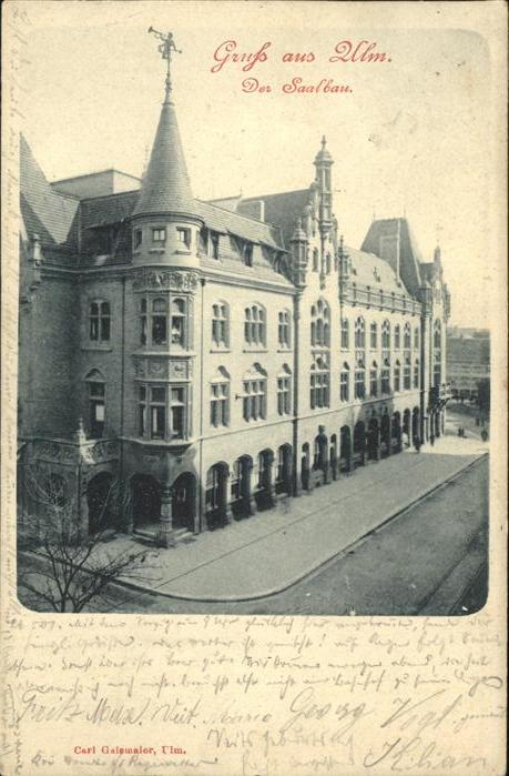 Ulm Donau Der Saalbau