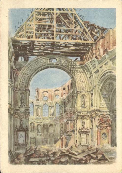 Muenchen Bayern St. Michaeliskirche Chor zerstoert Friedrich de Sustris