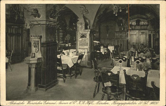 Muenchen Bayern Altdeutsche Weinstuben