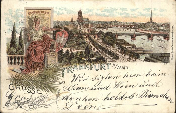 Frankfurt Main Panorama Main