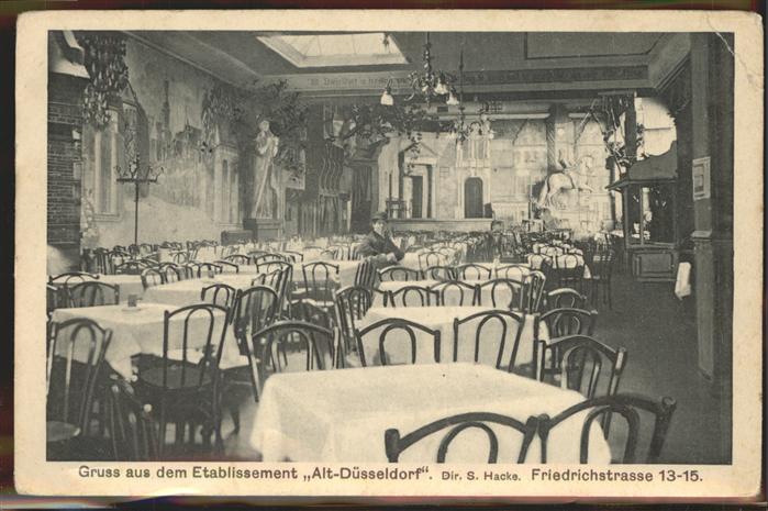 DuessELDORF CITY Friedrichstrasse Restaurant S. Hacke