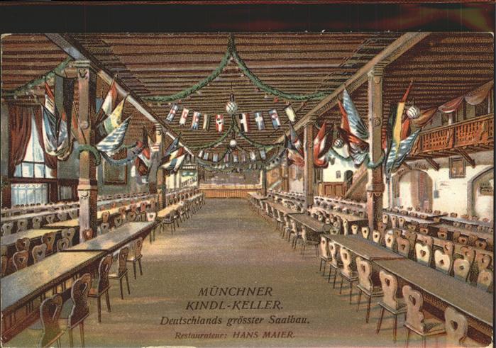 Muenchen Kindl Keller Hans Maier Grösster Saalba