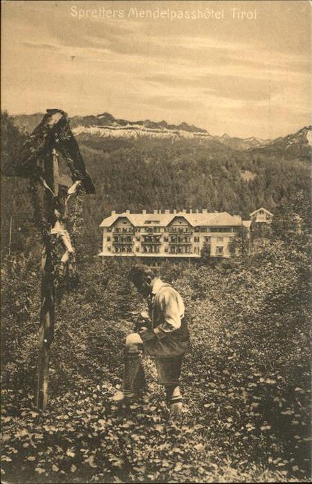 Bozen Suedtirol Spretter's Mendelpasshotel Wegekreuz