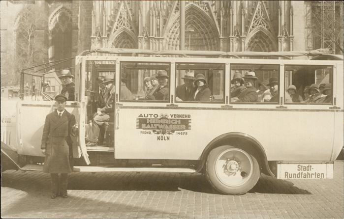 Autobus Omnibus Stadtrundfahrt Köln Heinrich Kaltwasser