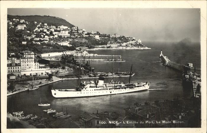 Dampfer Oceanliner Nice Hafen Mont Boron