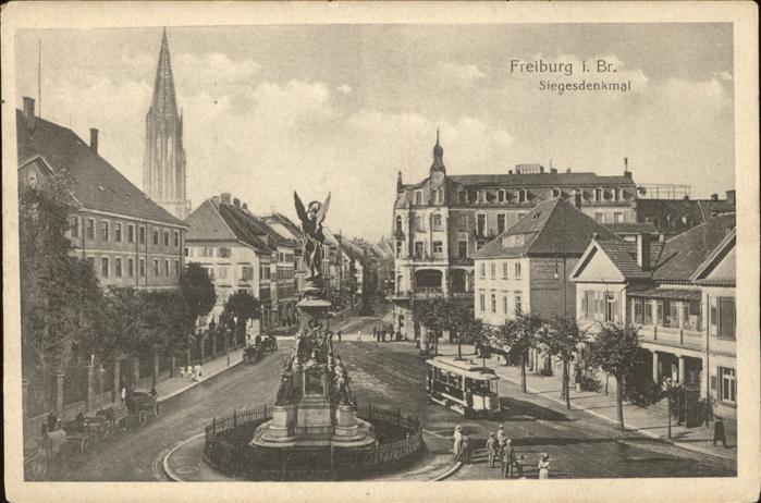 Strassenbahn Siegesdenkmal Freiburg i. Br.