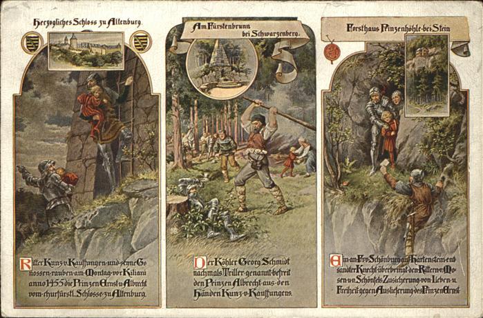 Sagen Maerchen Altenburger Prinzenraub Ritter Kunz von