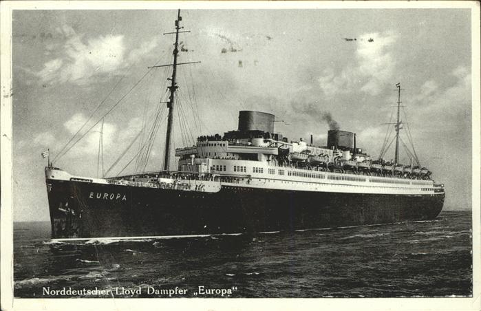 Dampfer Oceanliner Lloyd Dampfer Europa