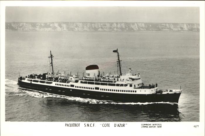 Dampfer Oceanliner S.N.C.F. Cote d_Azur