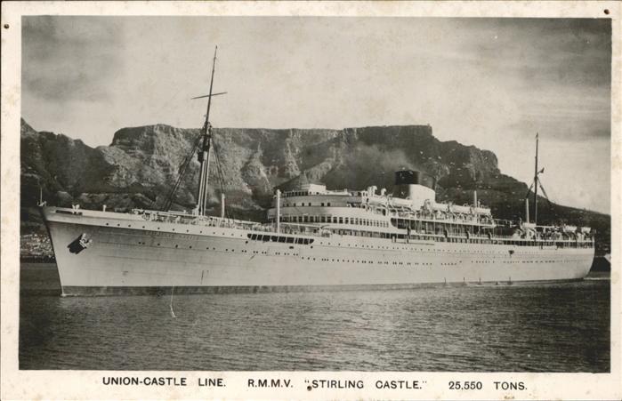Dampfer Oceanliner R.M.M.V. Stirling Castle