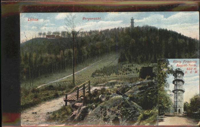 Loebau Sachsen Bergansicht König Friedrich August Turm