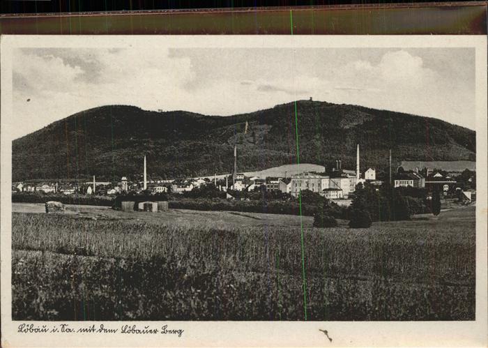 Loebau Sachsen mit Löbauer Berg