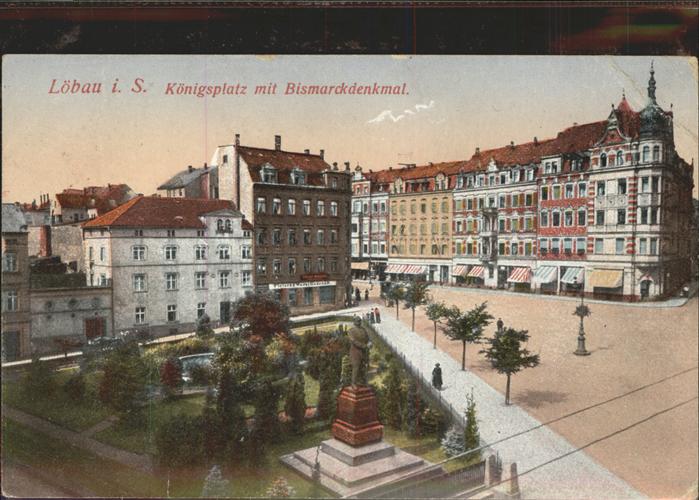 Loebau Sachsen Königsplatz Bismarckdenkmal