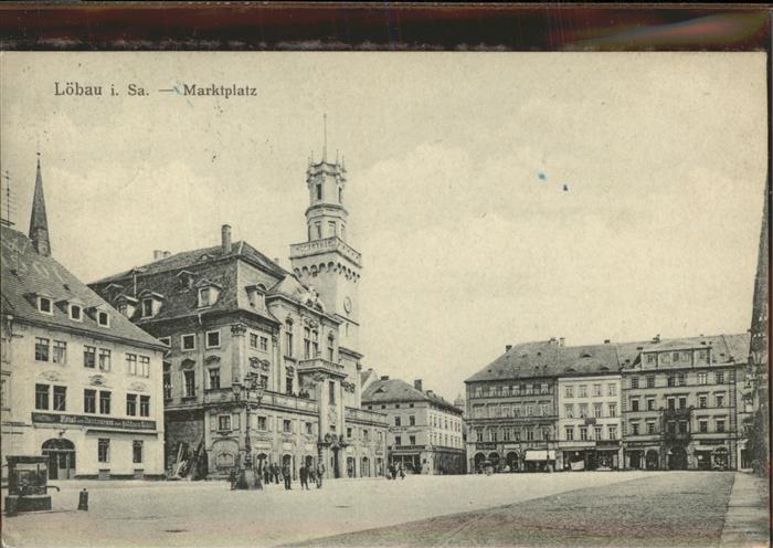 Loebau Sachsen Marktplatz