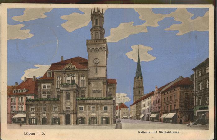 Loebau Sachsen Rathaus Nicolaistraße