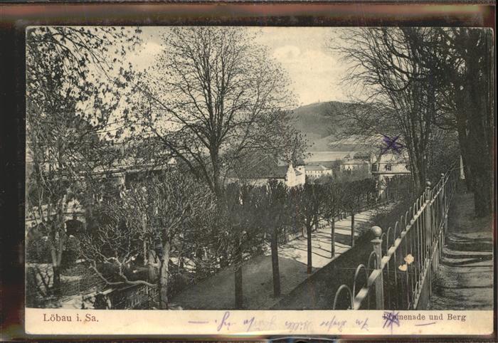 Loebau Sachsen Promenade Berg