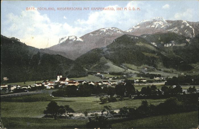 Aschau Chiemgau Niederaschau mit Kampenwand