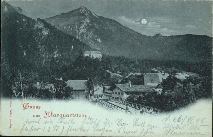 Marquartstein bei Nacht Mond Kinder