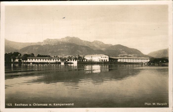 Bernau Chiemsee Rasthaus am See Kampenwand