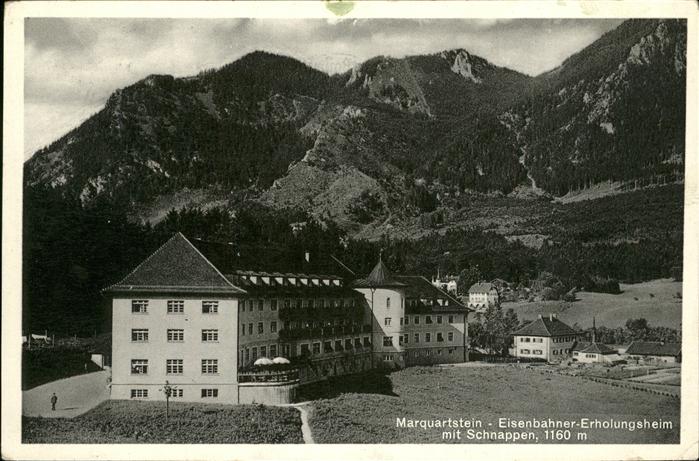 Marquartstein Eisenbahner Erholungsheim mit Schnappen