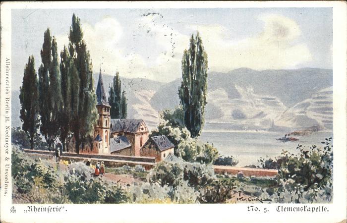 Trechtingshausen Kapelle Künstlerkarte