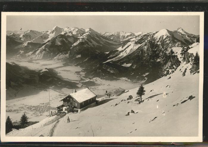 Marquartstein Hochgernhaus im Schnee Hans Hutter
