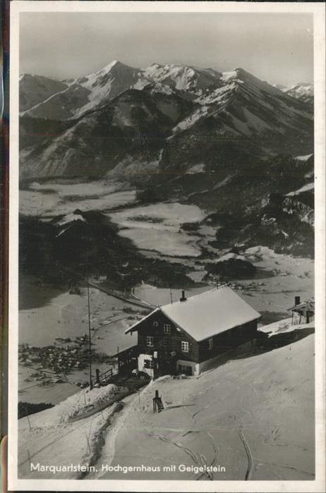 Marquartstein Hochgernhaus mit Geigelstein