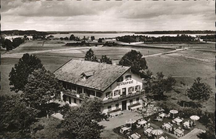 Bernau Chiemsee Restaurant Chiemsee Terrasse S. Bauer