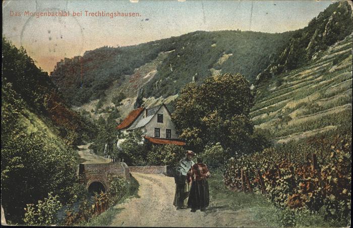 Trechtingshausen Morgenbachtal Künstlerkarte Frauen Wein