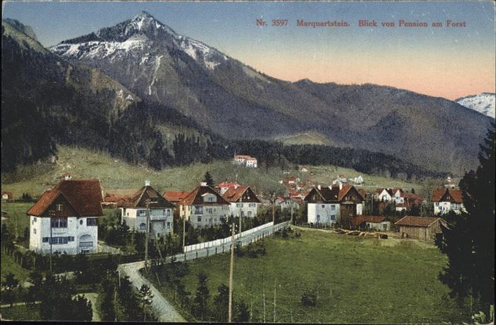Marquartstein Blick von Pension Forst