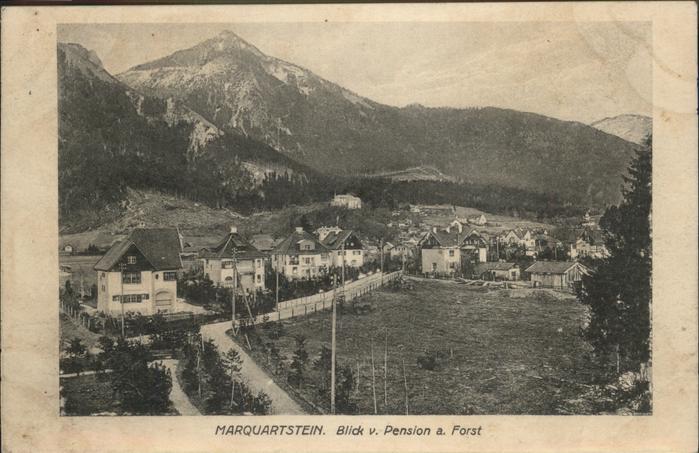Marquartstein Blick von Pension Forst