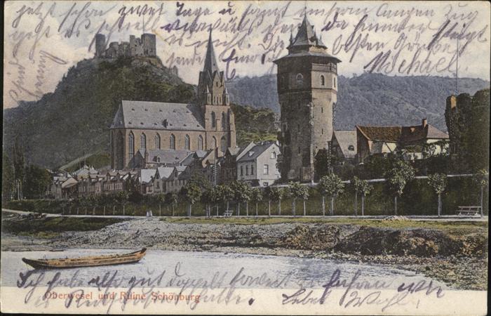 Oberwesel Rhein Burgruine Schönburg