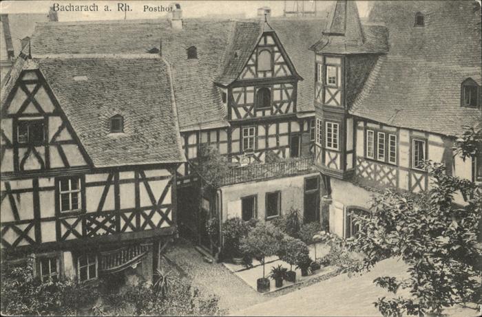 Bacharach Rhein Fachwerkhäuser
