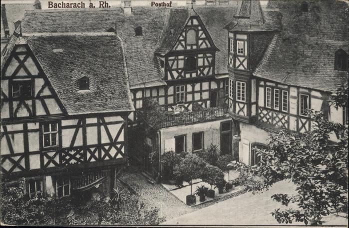 Bacharach Rhein Fachwerkhäuser