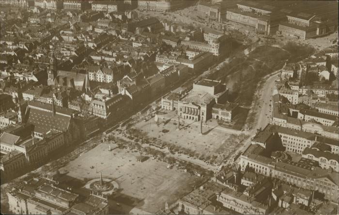LEIPZIG Sachsen Augustusplatz Fliegeraufnahme
