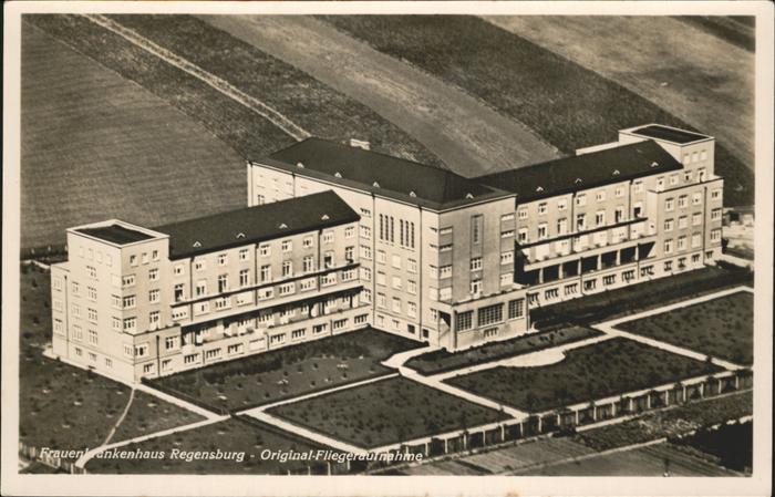 REGENSBURG Bayern Fliegeraufnahme Frauenkrankenhaus