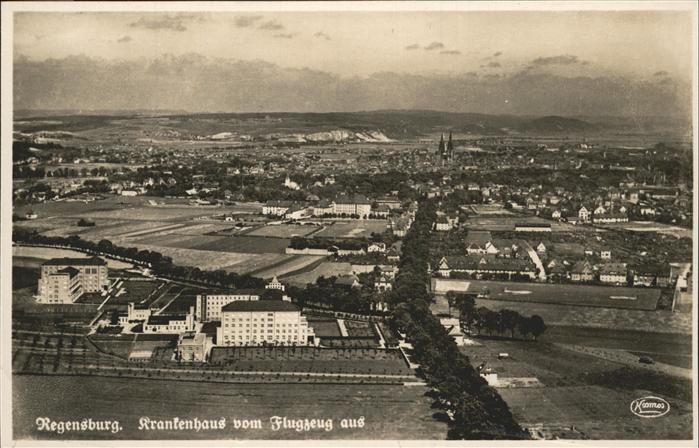 REGENSBURG Bayern Fliegeraufnahme Krankenhaus