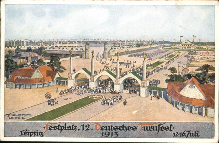 Leipzig Deutsches Turnfest Festplatz 1913
