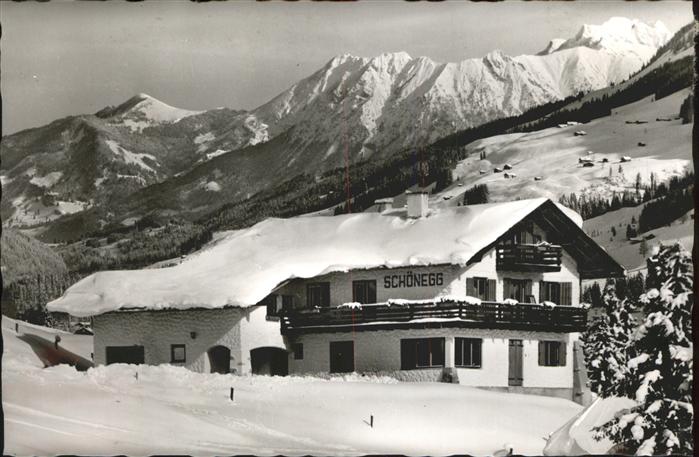 Hirschegg Kleinwalsertal Vorarlberg Sportheim Schönegg mit Alpenpanorama