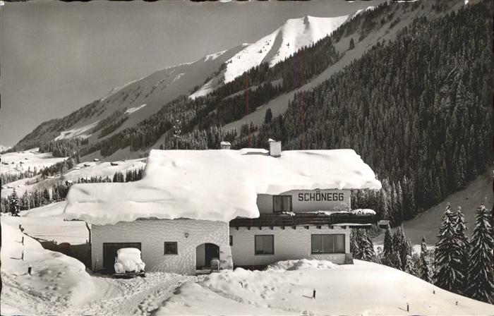 Hirschegg Kleinwalsertal Vorarlberg Sportheim Schönegg mit Fellhorn